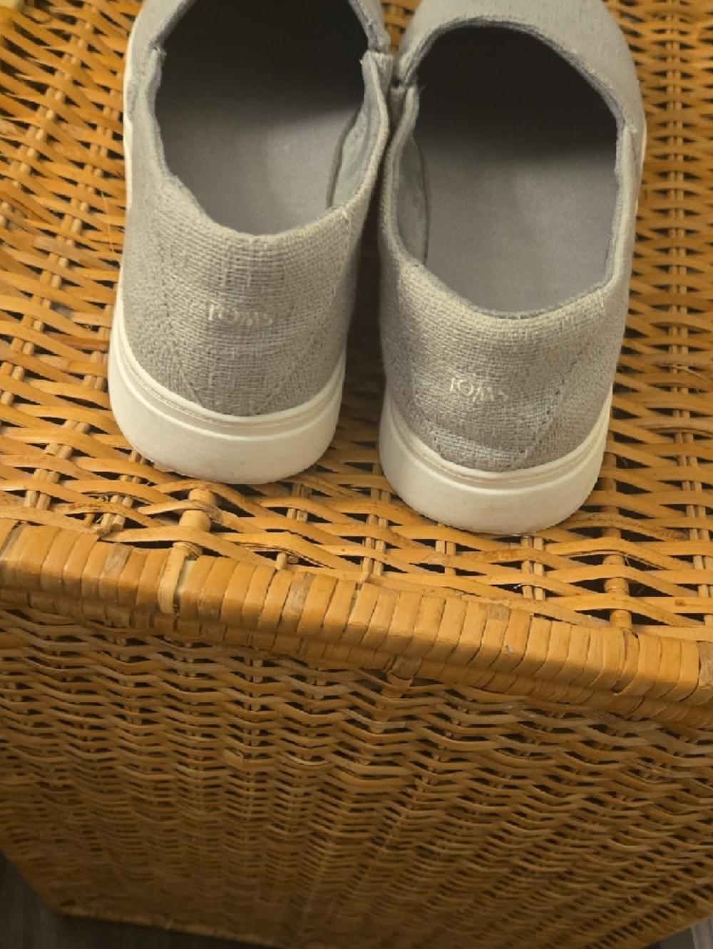 Toms Gray Canvas Slip-On Sneakers - Picture 4 of 5